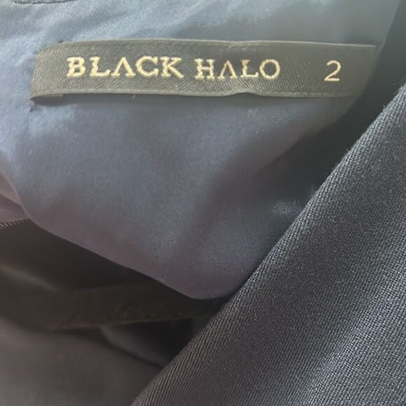 Black Halo famous Jackie O dress navy. Very versatile. - Picture 12 of 12